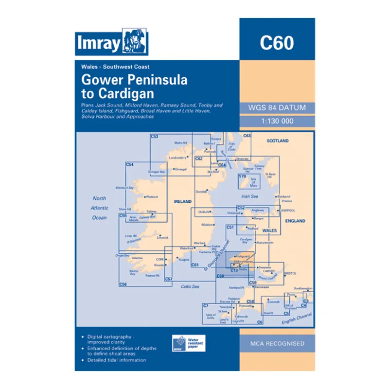 Imray C60 Gower Peninsular To Cardigan