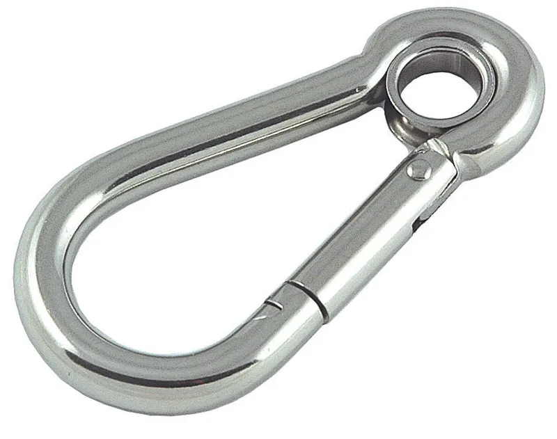 Standard Carabiner With Eye - Stainless Steel