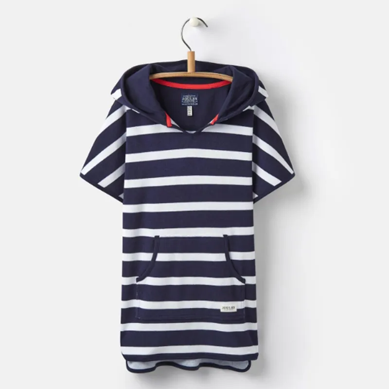 Joules Rock Pooler Cover Up in Navy Stripe