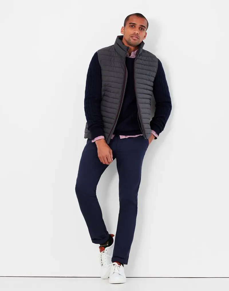 Joules Snug Gilet Grey Marl-1