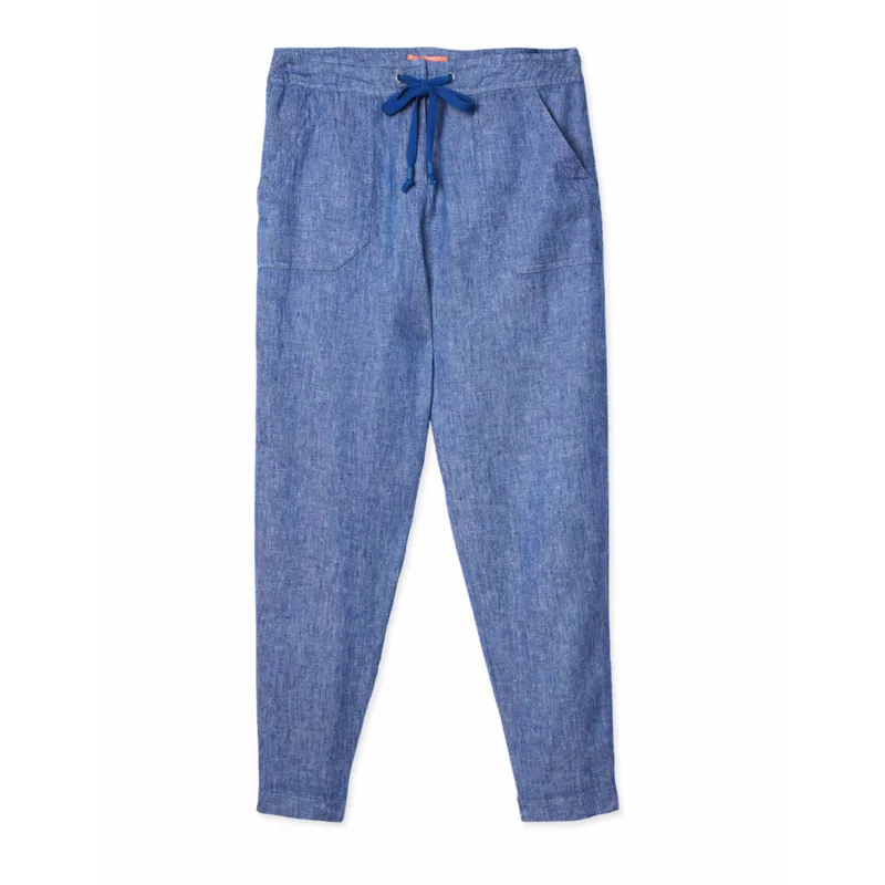Joules Lindycrop Trousers in Blue