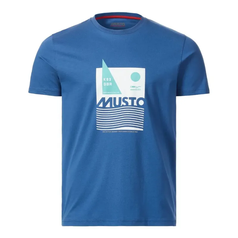 Musto Marina Short Sleeve T-Shirt Marine Blue