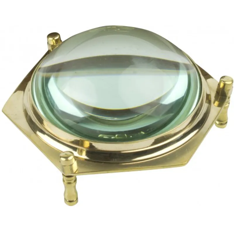 Domed Magnifier In Wooden Box-1