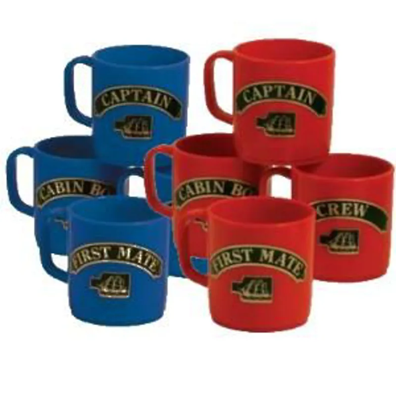 Nauticalia Unbreakable Mug Set Red 4 Pack