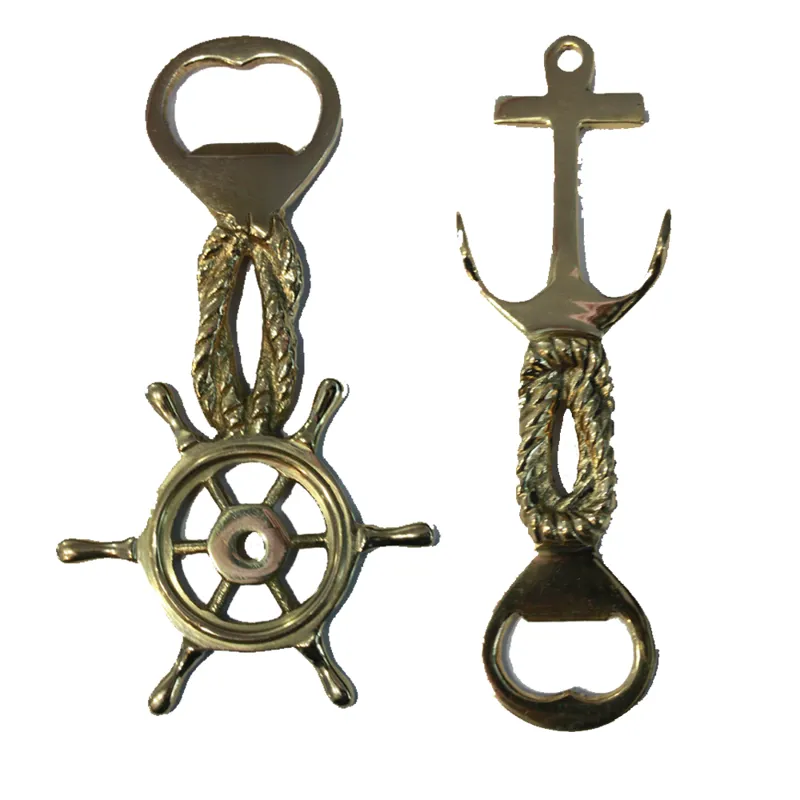 Nautical Themed Brass Bottle Opener