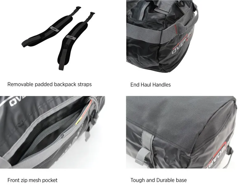 Overboard Adventure 90L Duffel Bag in Black-5