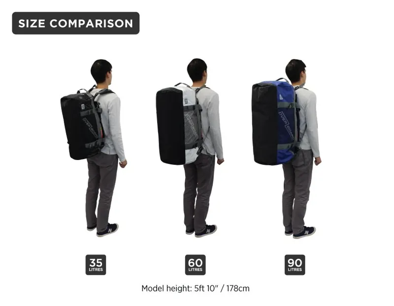 Overboard Adventure 90L Duffel Bag in Black-6