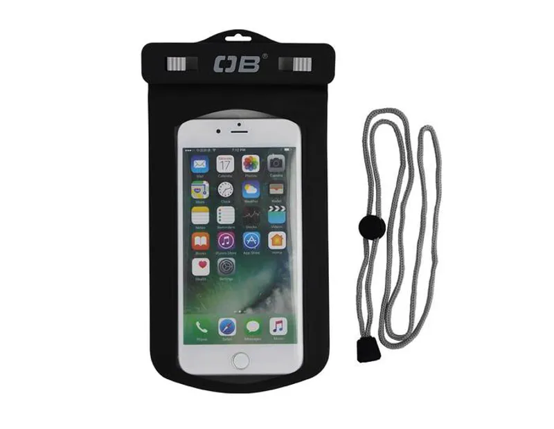 Overboard Waterproof Large Phone Case Black
