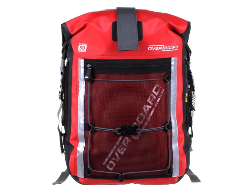 Overboard Pro Sport 30 Litre Waterproof Backpack in Red-3