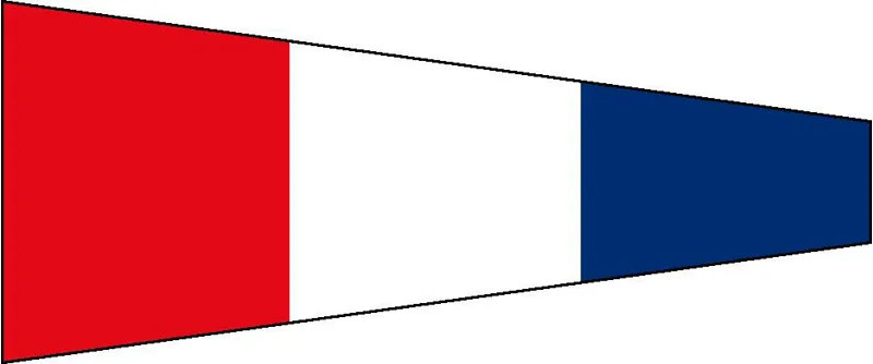 Code Flag Numeral 3 - 26cm x 58cm