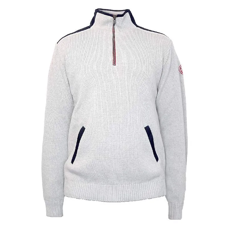 Holebrook Peter 1/4 Zip Windproof Jumper Light Grey