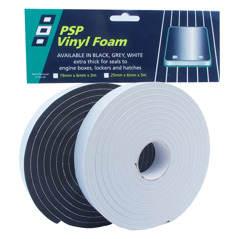 Vinyl Foam Tape Black 25mm x 6mm x 3m