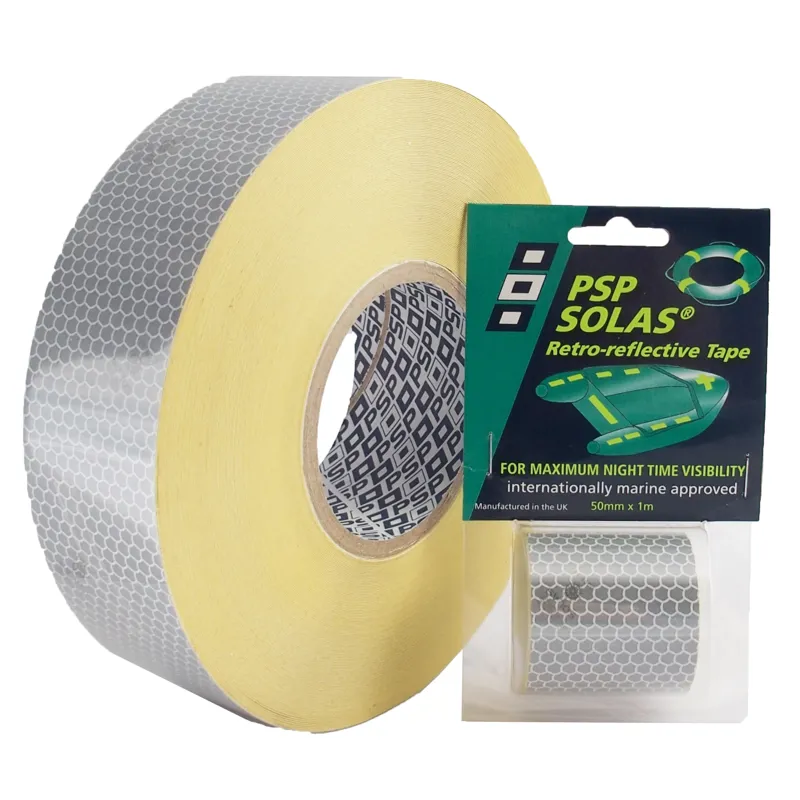Solas Reflective Tape Silver 50mm x 1m