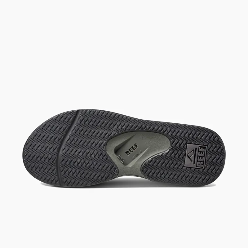 Reef Fanning Flip Flops in Grey/Black-3