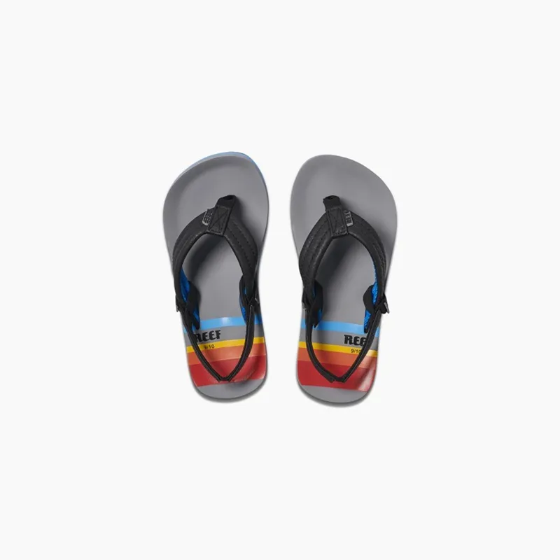 Reef Little Ahi Flip Flops in Grey