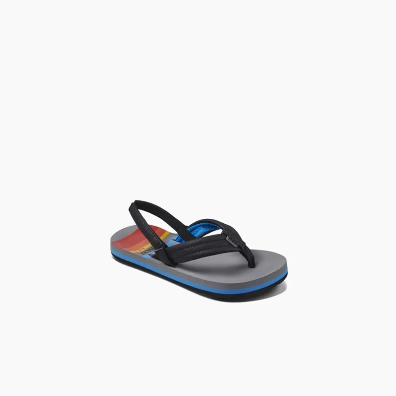 Reef Little Ahi Flip Flops in Grey-2