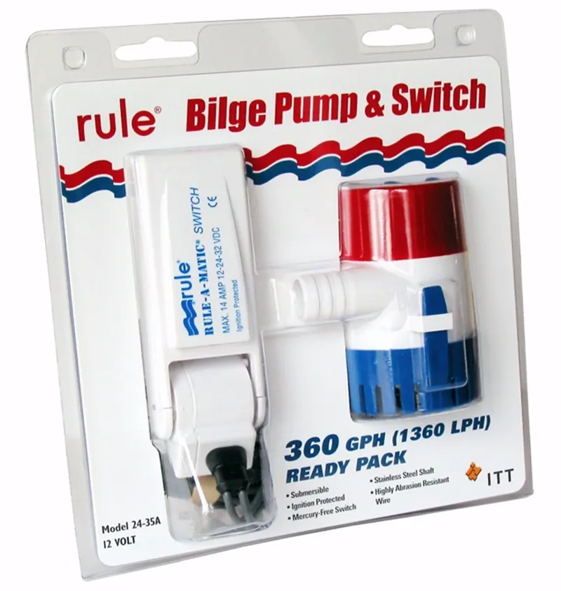 Rule 360gph Bilge Pump  and  Float Switch