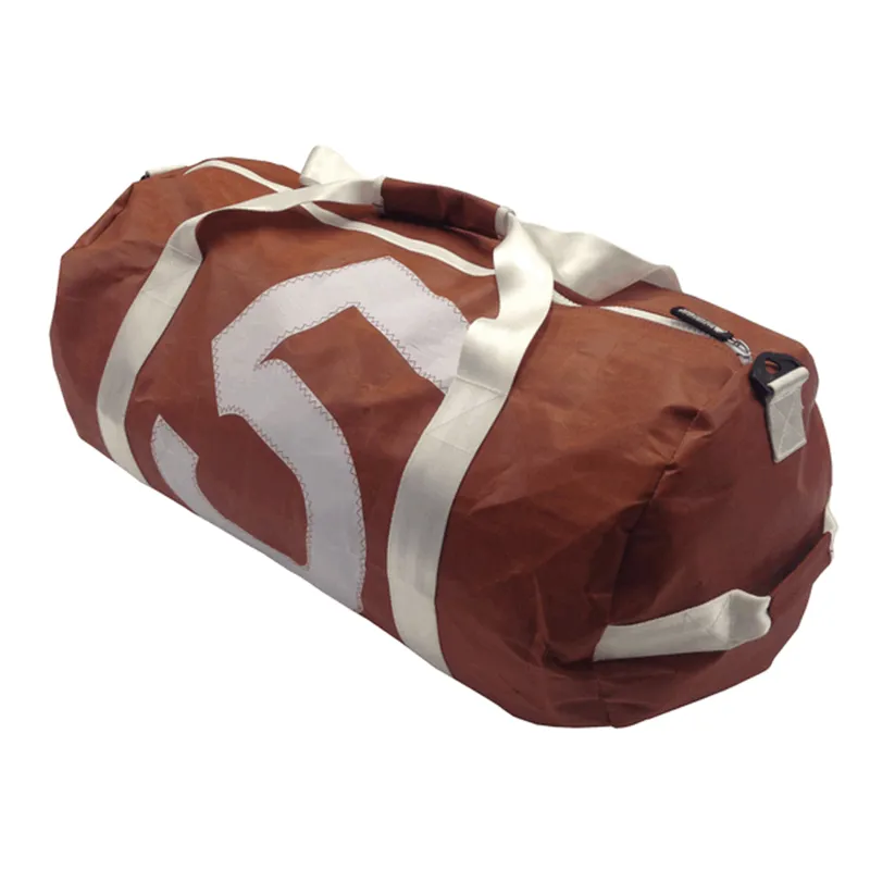 Sailcloth Large Barrel Bag in Tan