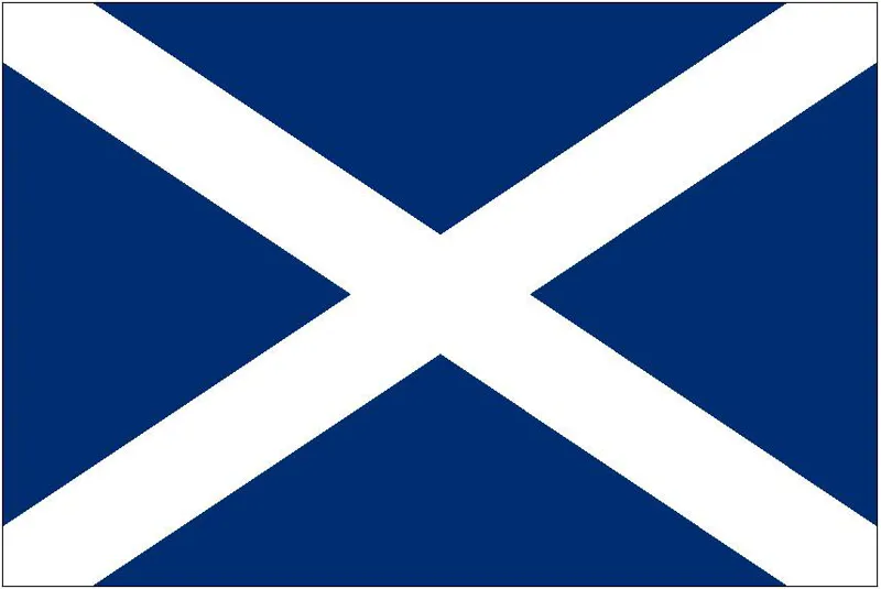 Scotland St.Andrew Courtesy Flag - 30cm x 45cm Printed