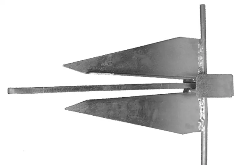 Danforth Type Galvanised Anchor