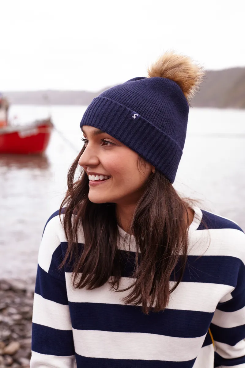 Joules UMA Milano Jumper in Navy Cream Stripe-5