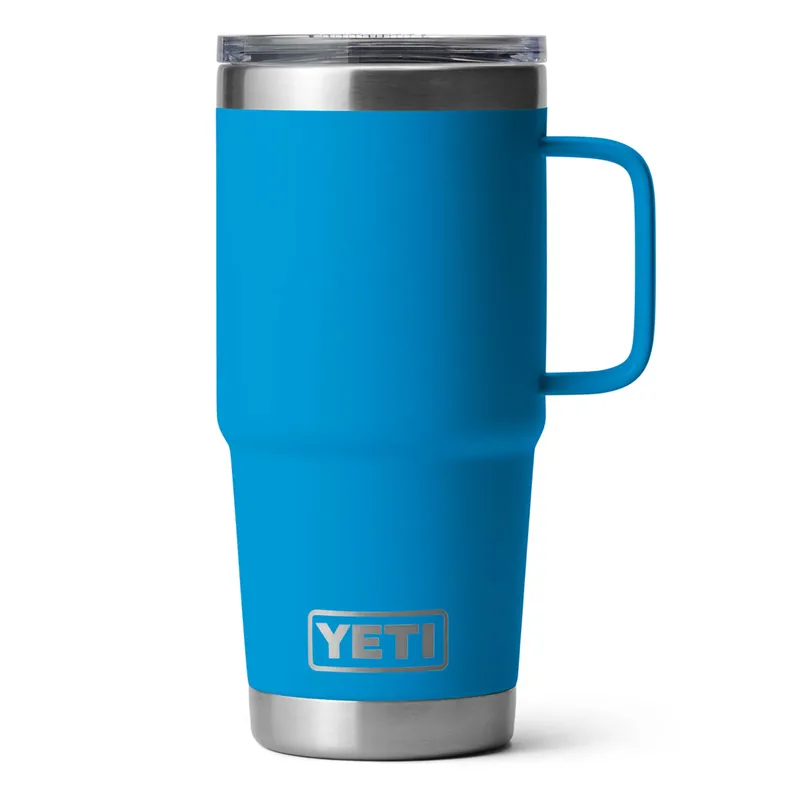 Yeti Rambler Travel Mug 20oz Big Wave Blue