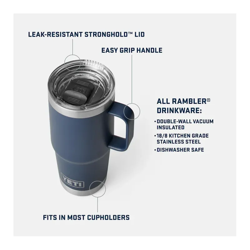 Yeti Rambler Travel Mug 20oz Ultramarine Violet-3