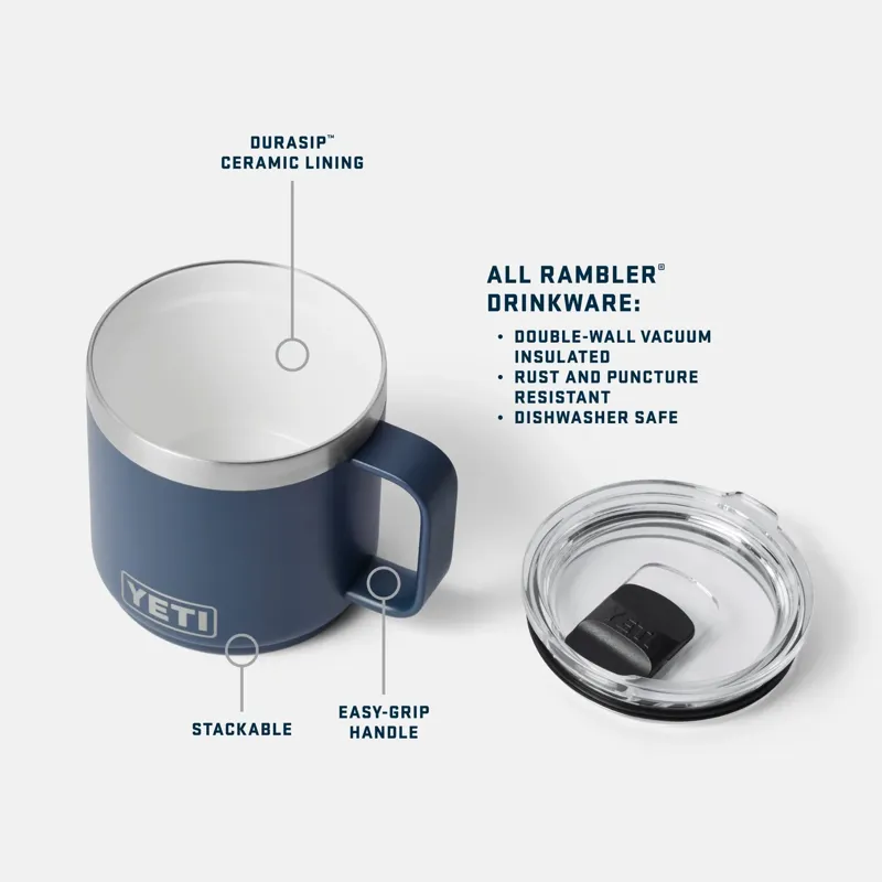 Yeti Rambler 14oz Ceramic Mug - Navy-1
