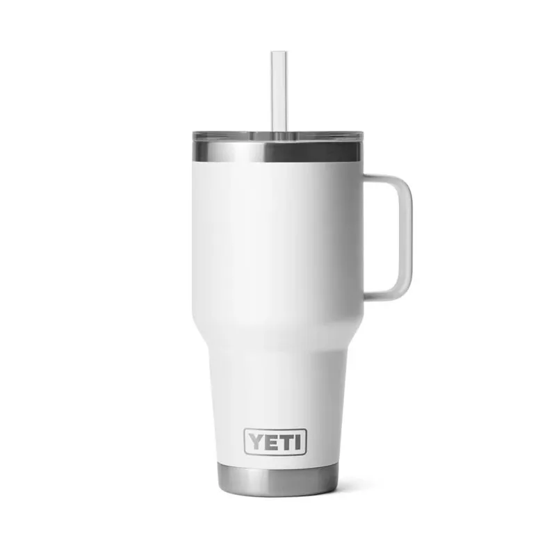 Yeti Rambler 35oz Straw Mug White
