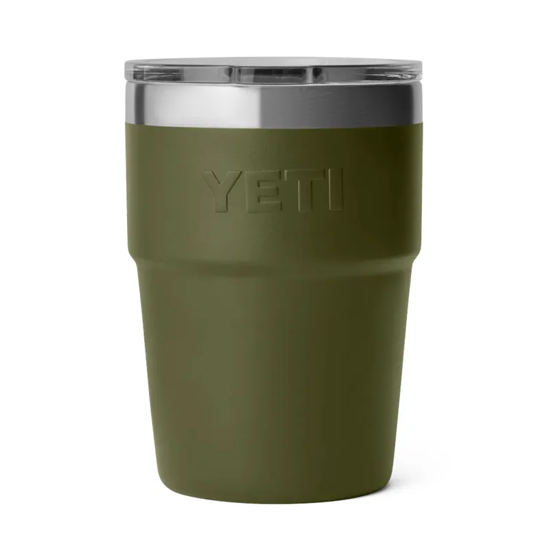 Yeti Rambler 16oz Stackable Olive King Crab-1