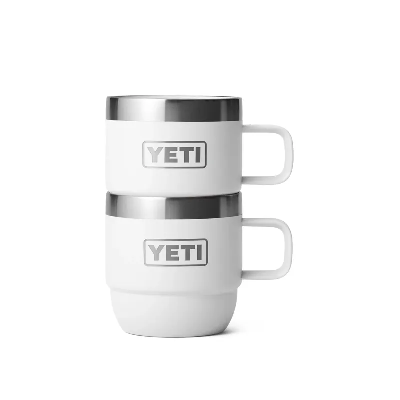 Yeti Rambler 6oz Ceramic Stackable Mugs White-3