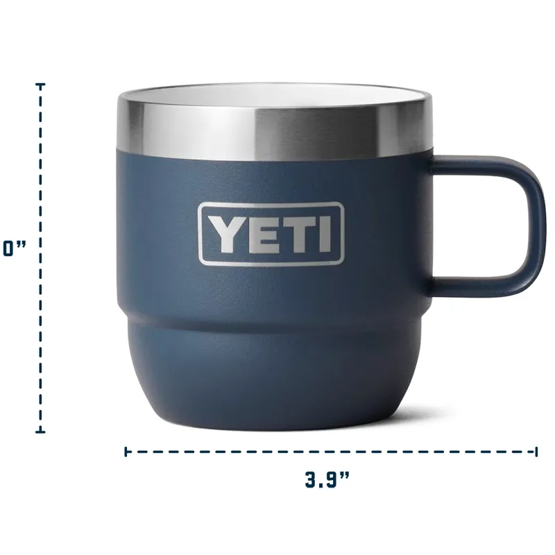 Yeti Rambler 6oz Ceramic Stackable Mugs White-9