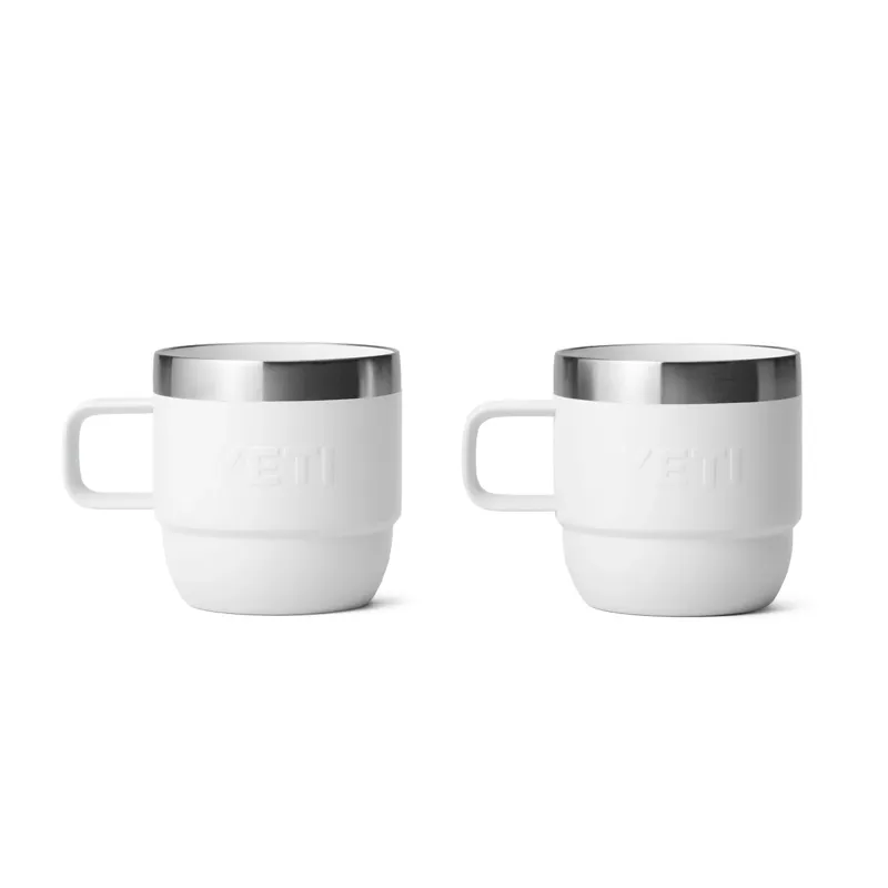 Yeti Rambler 6oz Ceramic Stackable Mugs White-2