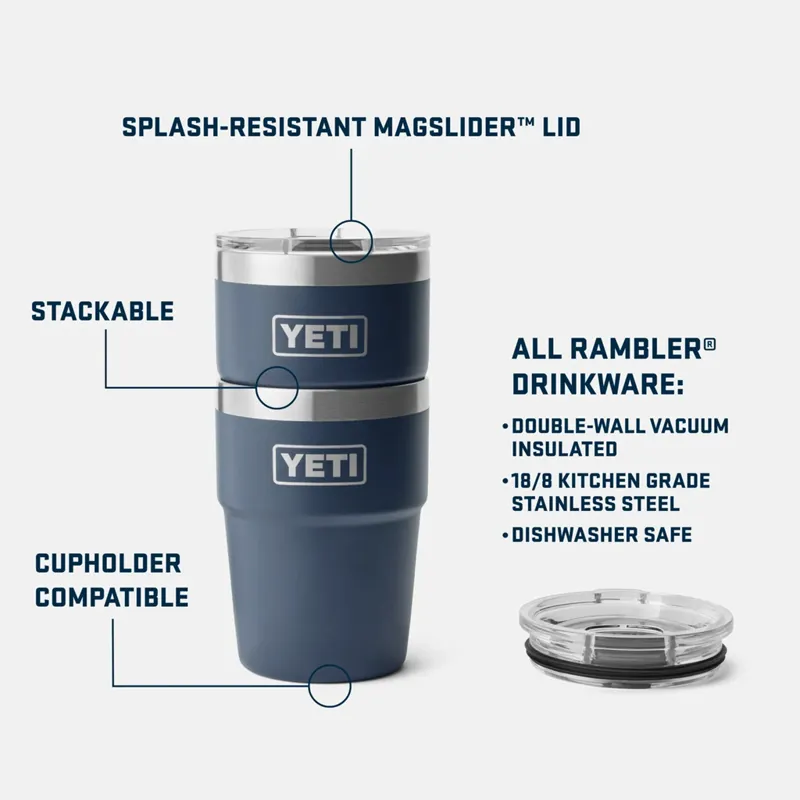 Yeti Rambler 16oz Stackable Cup Tahini-9