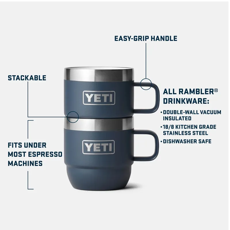 Yeti Rambler 6oz Ceramic Espresso Mugs Navy-8