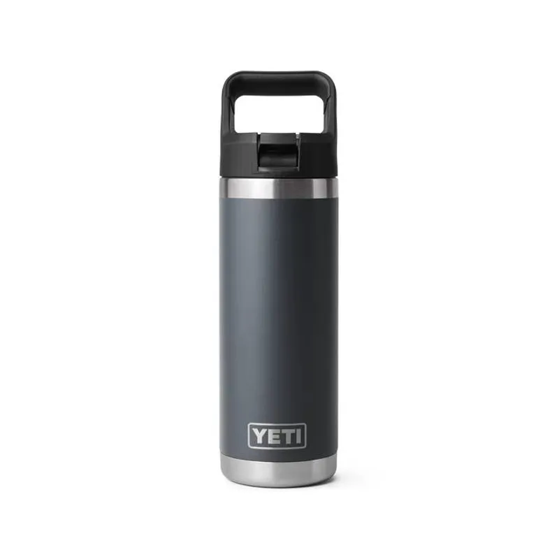 Yeti Rambler 18oz Straw Bottle Charcoal