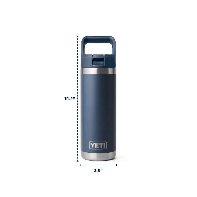 Yeti Rambler 18oz Straw Bottle Charcoal-8