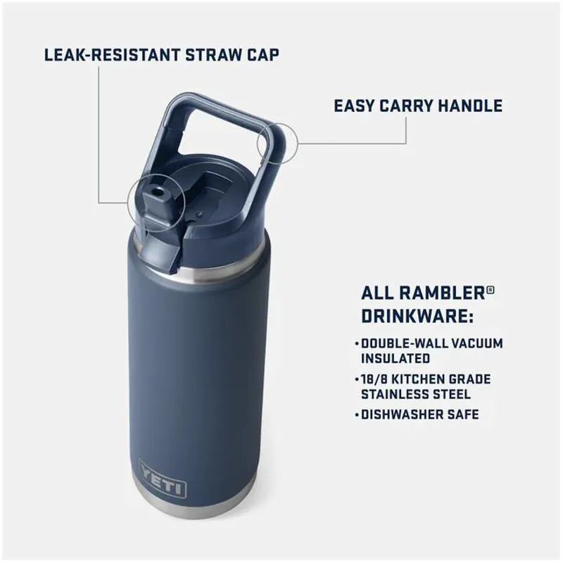 Yeti Rambler 26oz Straw Bottle King Crab Orange-1