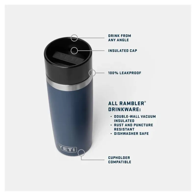 Yeti Rambler 16oz Travel Bottle Black-8